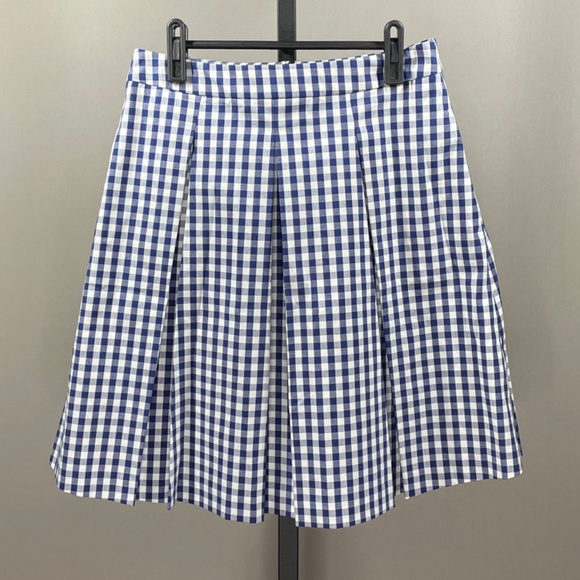 Brooks Brothers Dresses & Skirts - NEW! BROOKS BROTHERS BLUE GINGHAM PLAID SKIRT! WOMENS 2!